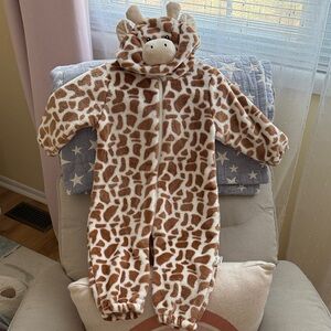 Adorable Giraffe Print Baby Onesie